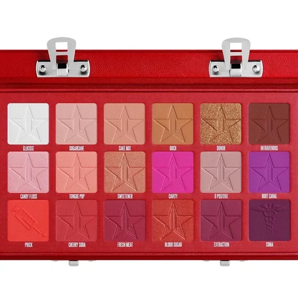 🌿SOLD 🌿Jeffree Star Blood Sugar Eyeshadow Palette - Bold Red and Gold Shades - Picture 2 of 2